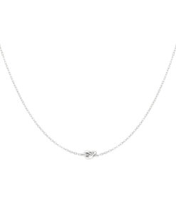 Knoop ketting - zilver
