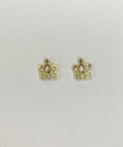 Studs Crown met steentjes - goud