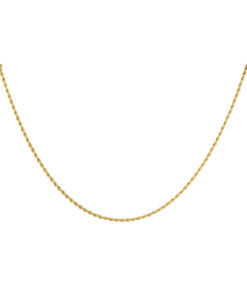 Unisex ketting gedraaid kort - goud