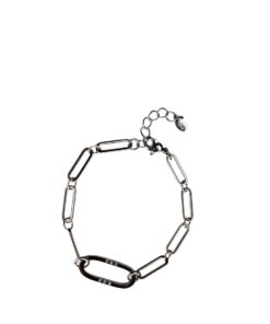 Schakel armband - zilver