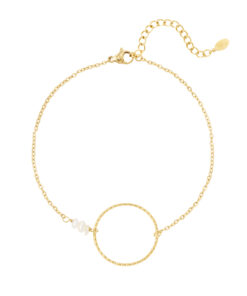 Anklet large circle - Gold