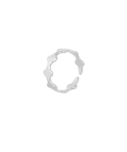 Alternative view of Ring clover vibes - zilver