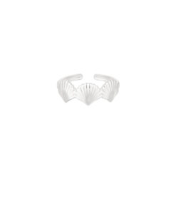 Ring sea shell lover - zilver