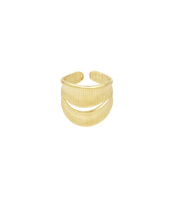 Ring twist of sparkle - goud