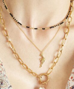 Alternative view of Necklace Gun Gold - Color