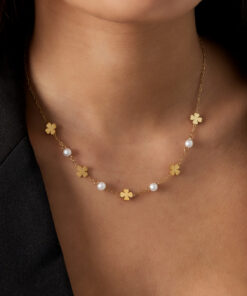 Alternative view of Get Lucky necklace - gold