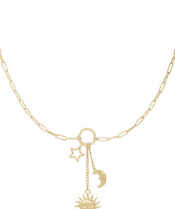 Ketting luminous love - Goud