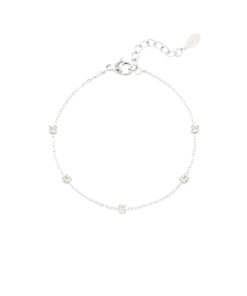 Diamond whisper bracelet - zilver