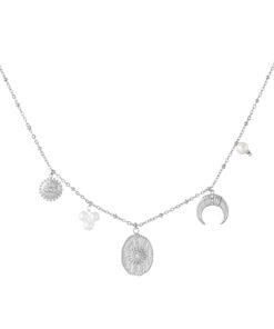Moony necklace - Zilver