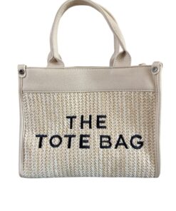 THE TOTE BAG raffia – Beige