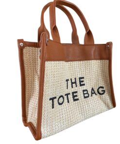 Alternative view of THE TOTE BAG raffia – Beige/Brown