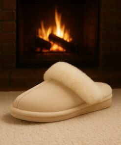 Fluffy pantoffels - Beige