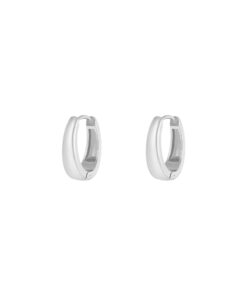 Graceful mini hoops oorbellen – Zilver