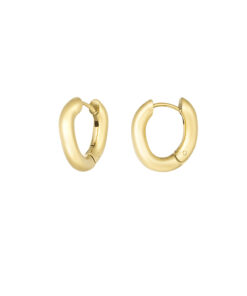 Gentle curve oorbellen - Goud