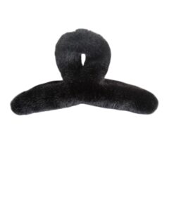 Fluffy haarklem - Zwart