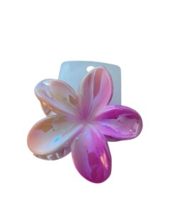 Bloemen haarklem – Roze/Oranje