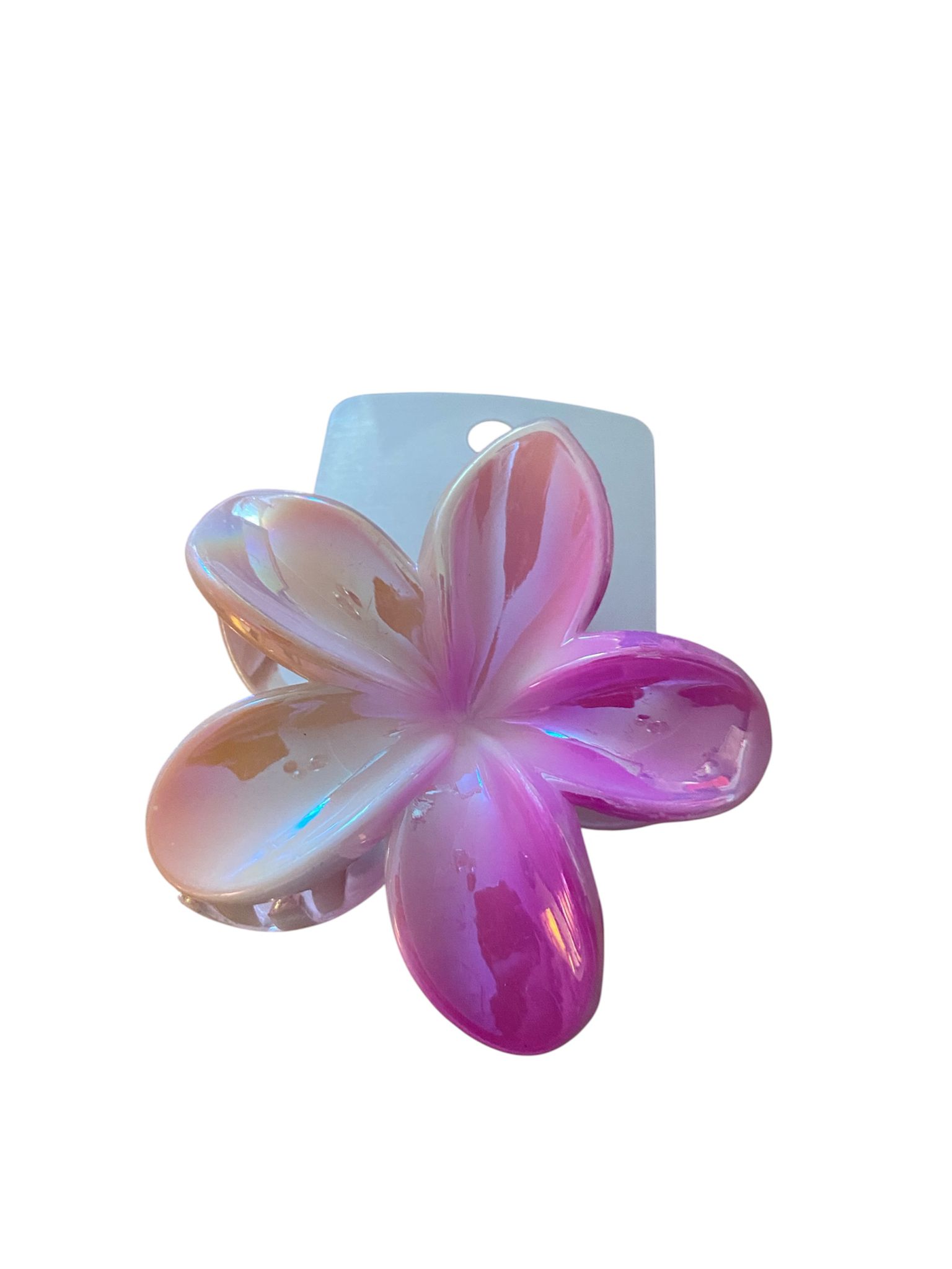 Bloemen haarklem – Roze/Oranje