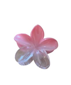 Bloemen haarklem – Zalm