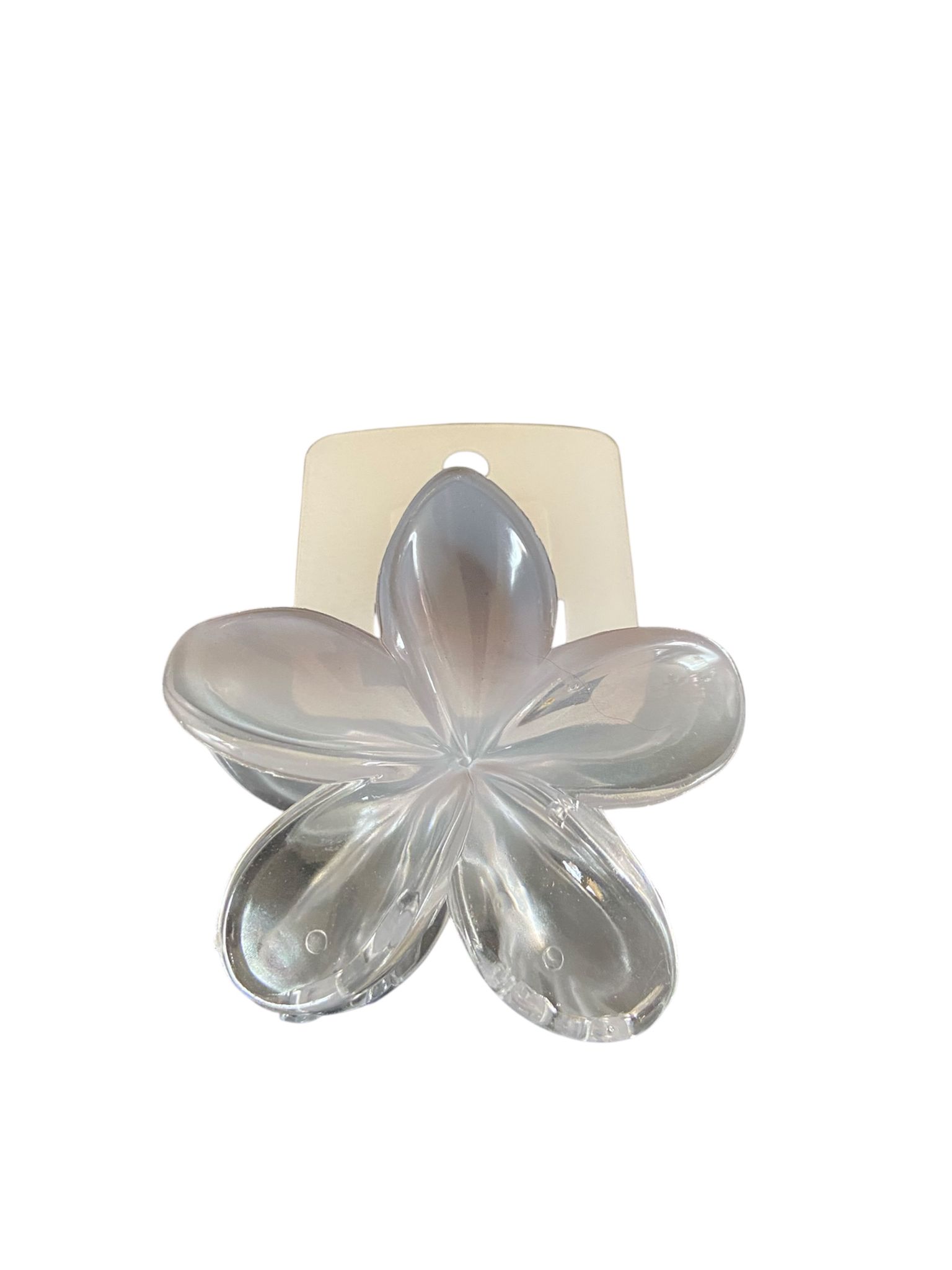 Bloemen haarklem – Grijs