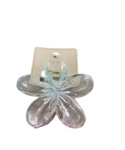 Bloemen haarklem – Metallic Blauw/Roze