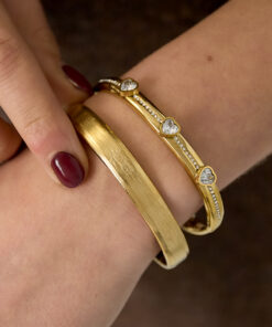 Alternative view of Eenvoudige bangle - Goud