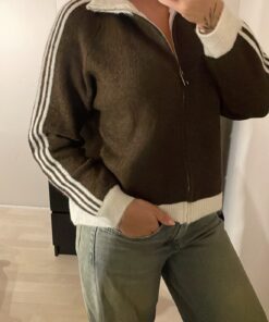 Alternative view of AMBIKA Romy Track Jacket - Chocolate Brown